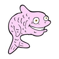 comic cartoon happy fish N4