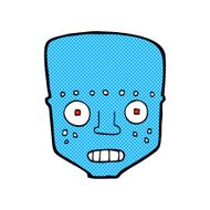 comic cartoon robot head N14