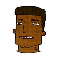 comic cartoon male head N2
