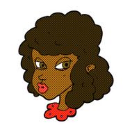 comic cartoon suspicious woman N4