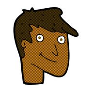 comic cartoon happy man N84