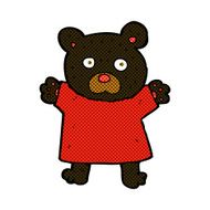 comic cartoon cute black bear N8