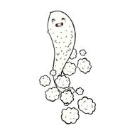 comic cartoon spooky ghost N8