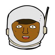 comic cartoon astronaut head N2