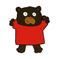 comic cartoon cute black bear N9