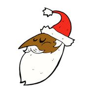 comic cartoon santa face N2