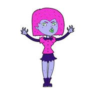 comic cartoon vampire girl N40
