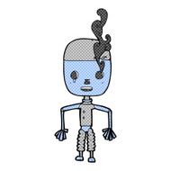 comic cartoon robot N34