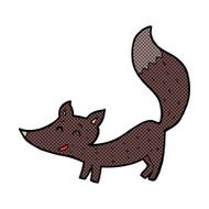 comic cartoon little wolf cub N2