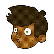comic cartoon staring boy N4