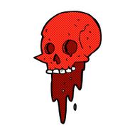 gross halloween skull comic cartoon N2