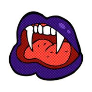 comic cartoon vampire lips N2