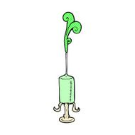 comic cartoon old needle N2