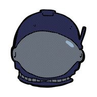 comic cartoon astronaut face