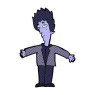 comic cartoon vampire man N23