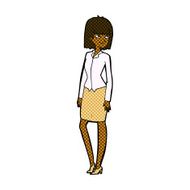 comic cartoon pretty businesswoman N2
