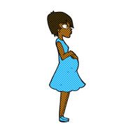 comic cartoon pregnant woman N4