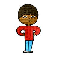 comic cartoon proud man N6