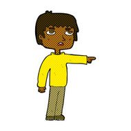 comic cartoon boy pointing N4