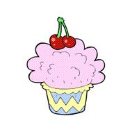 comic cartoon cupcake N11