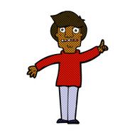 comic cartoon man asking question N9