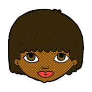 comic cartoon female face N31