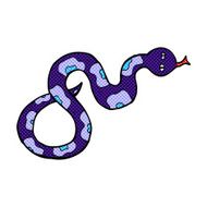 comic cartoon snake N16