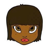 comic cartoon female face N32