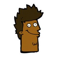 comic cartoon happy man face N3