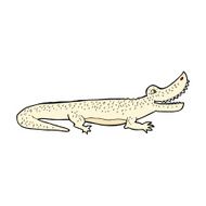 comic cartoon happy crocodile N2