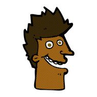 comic cartoon happy man face N4