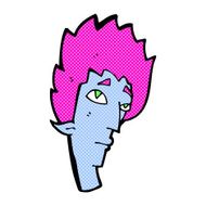 comic cartoon vampire head N7