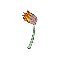 comic cartoon dried poppy N4