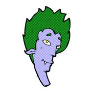 comic cartoon vampire head N8