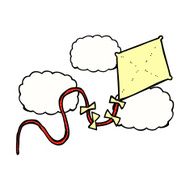 comic cartoon kite N6
