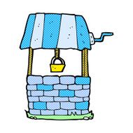 comic cartoon wishing well N5