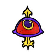 comic cartoon eye symbol N2