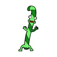 comic cartoon dancing christmas candy cane N3