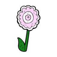 comic cartoon flower N56