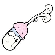 comic cartoon baby milk bottle N2