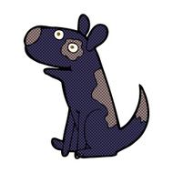 comic cartoon happy dog N11