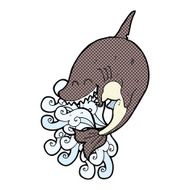 comic cartoon shark N7
