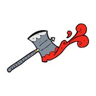 comic cartoon double sided axe N4