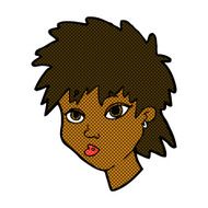 comic cartoon curious girl N2
