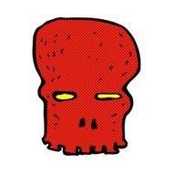 comic cartoon spooky skull N30