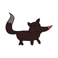 comic cartoon little wolf N8