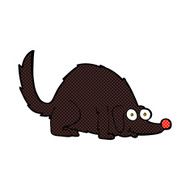 comic cartoon happy dog N13