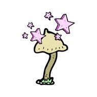 comic cartoon mushroom N11