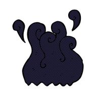 black smoke comic cartoon element