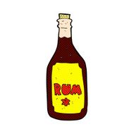comic cartoon rum bottle N2